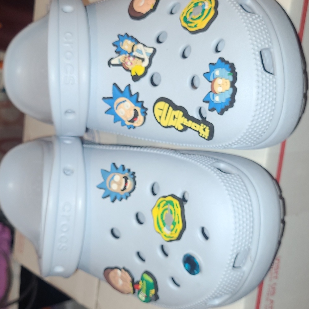 **Light Blue platform CROCS with or without jewels - Picture 7 of 12